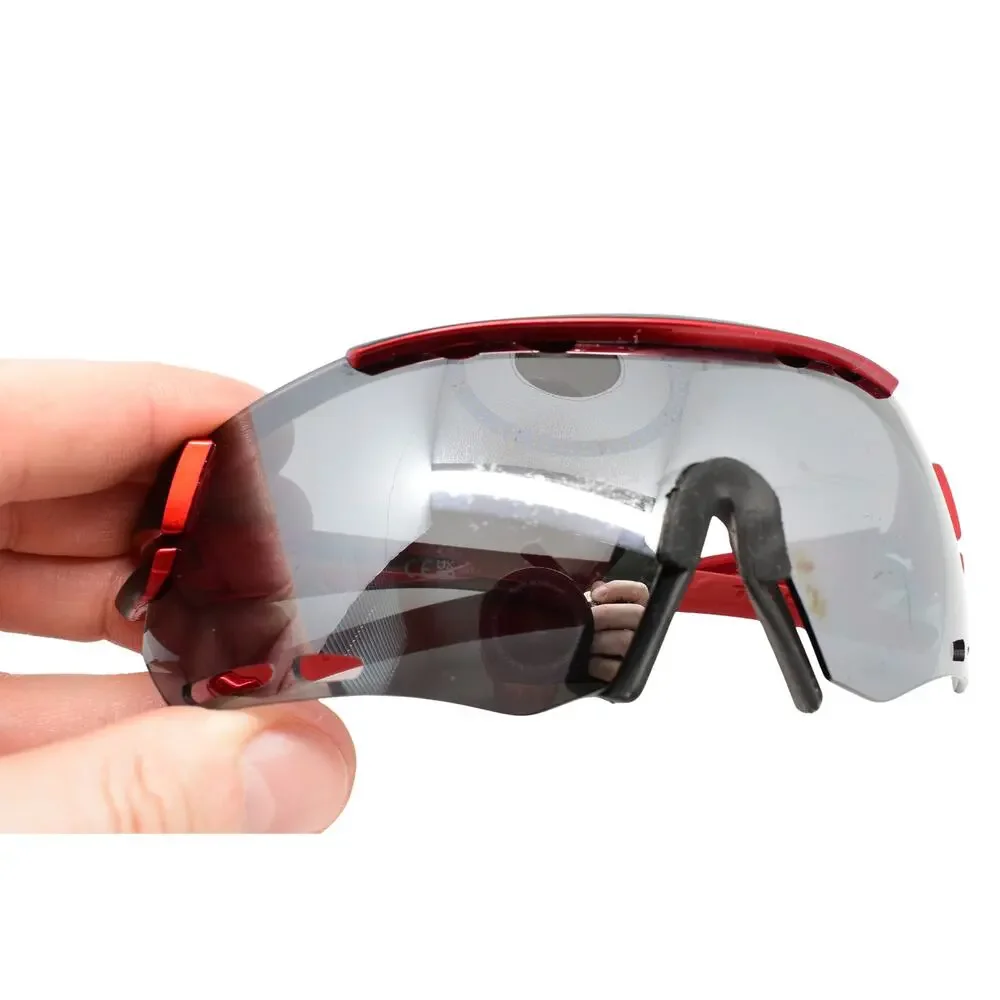 Tifosi Optics Alliant Red/Black Wrap Sunglasses - FAIR CONDITION - READ